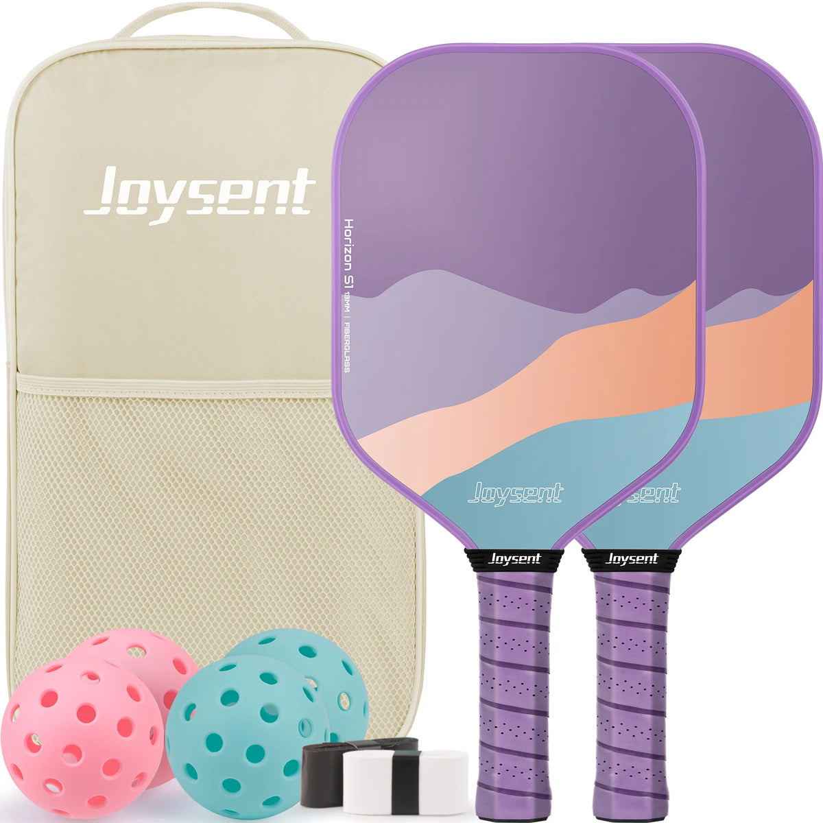 DinkReady Complete Pickleball Set — 2 Paddles, 4 Balls & Carry Bag