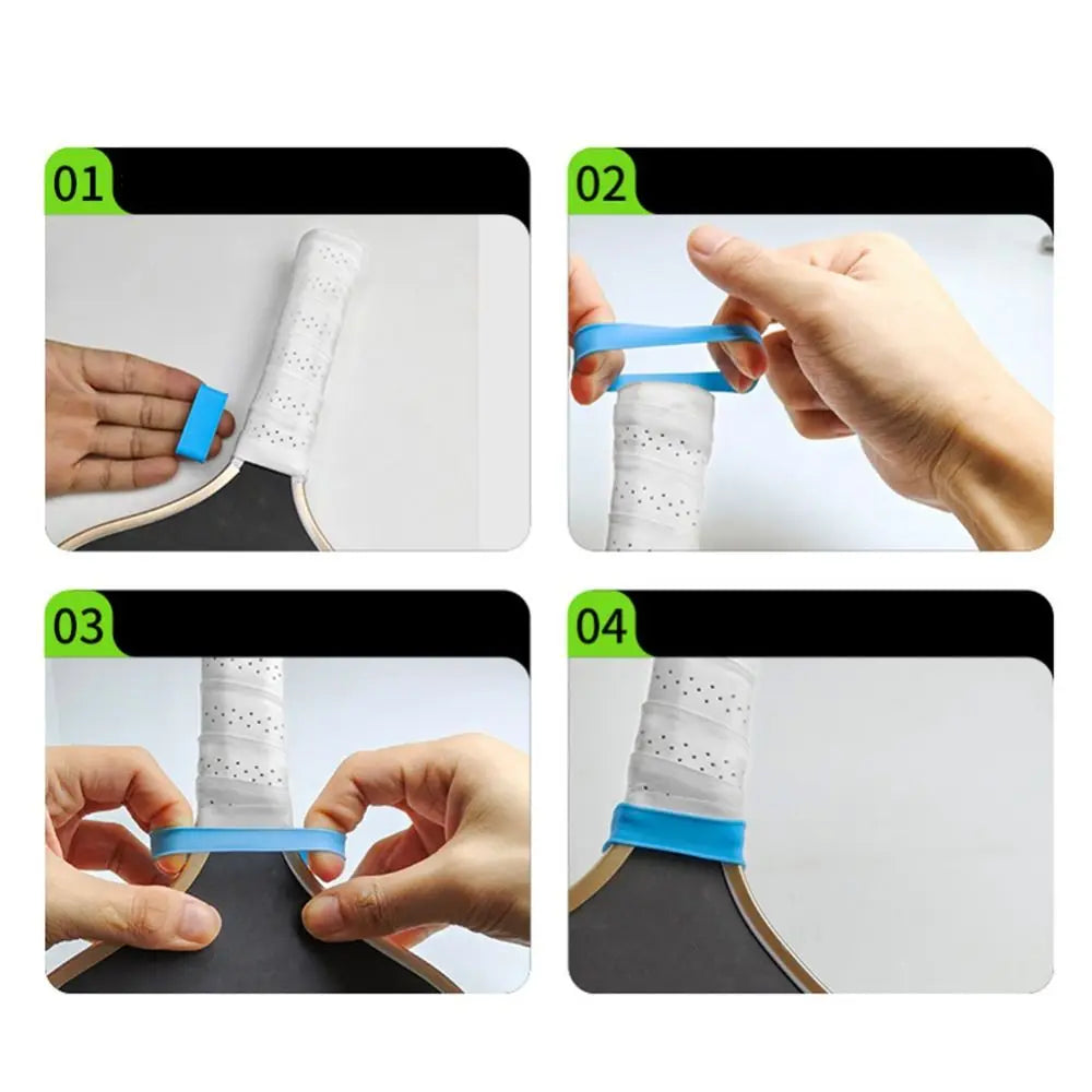 DinkGrip Handle Collar Bands — 9 Pack Anti-Slip Grip Rings