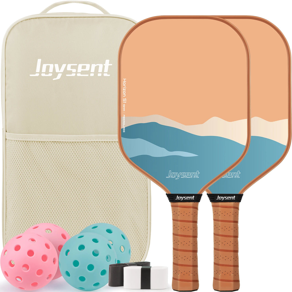 DinkReady Complete Pickleball Set — 2 Paddles, 4 Balls & Carry Bag